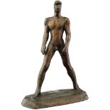 Soldenhoff Maximilian 1886 Carouge - 1954 Zürich "Männerakt". Bronzeskulptur patiniert. Höhe 38.5 cm