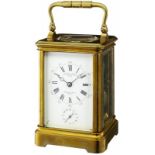 Reiseuhr Um 1900. Auf der Werkplatine und dem Zifferblatt signiert "Le Roy & Fils, Paris/London".