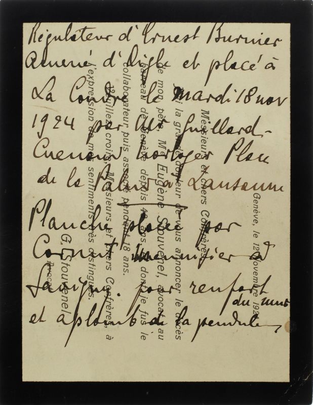 Sekundenpendeluhr Frankreich Anfang 20. Jh. Frontal verglastes Gehäuse aus Nussbaumholz. - Image 10 of 12