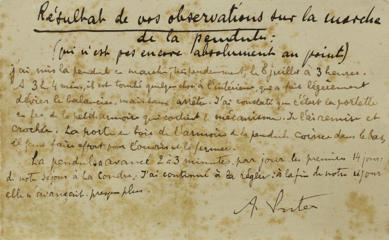 Sekundenpendeluhr Frankreich Anfang 20. Jh. Frontal verglastes Gehäuse aus Nussbaumholz. - Image 9 of 12