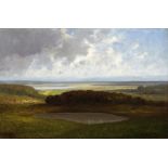 Neppel Heinrich 1874 - 1936 München "Weite Landschaft". Oel auf Leinwand. Unten links signiert.