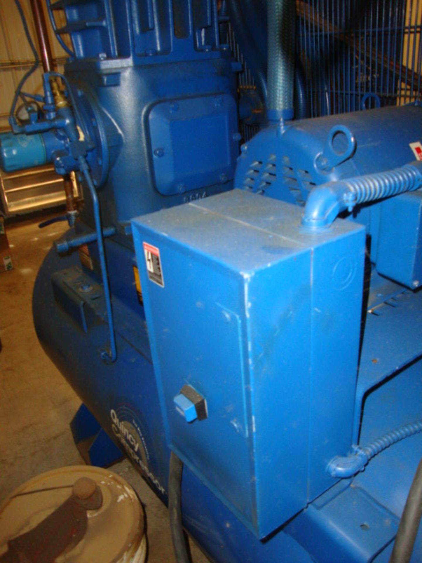 Quincy 10hp Compressor with 60gal Tank & Magnetic Starter, Model# 350QRB, 208-230V, 3ph - Image 4 of 5