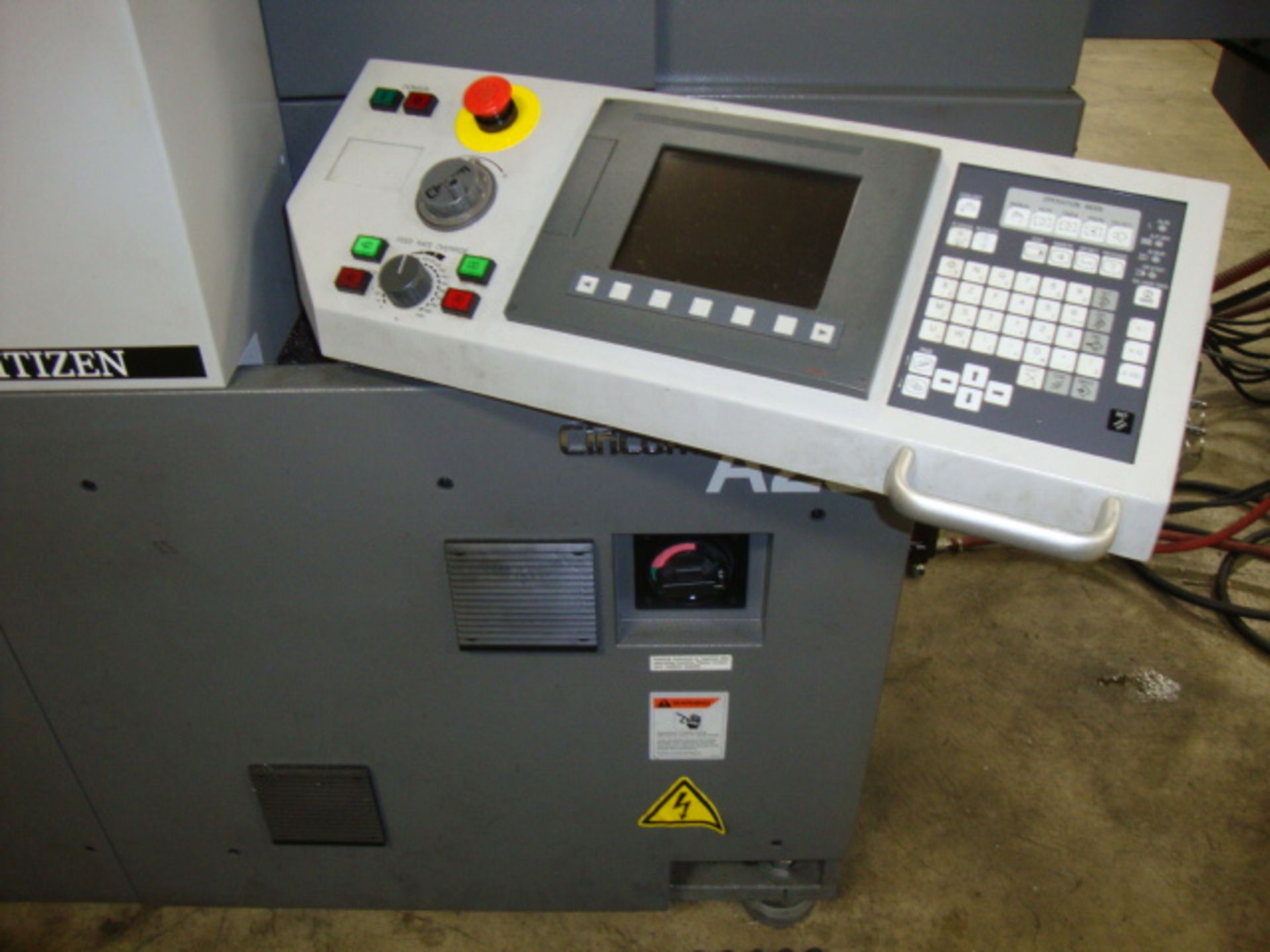 2012 Citizen Horizontal A20 Lathe with Cool Blaster CB510 High Pressure Coolant System, C-320 - Image 8 of 15