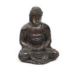 Buda Chino realizado en bronce. Trabajo Chino, Finales del Siglo XIX  Principios del Siglo XX. 8,