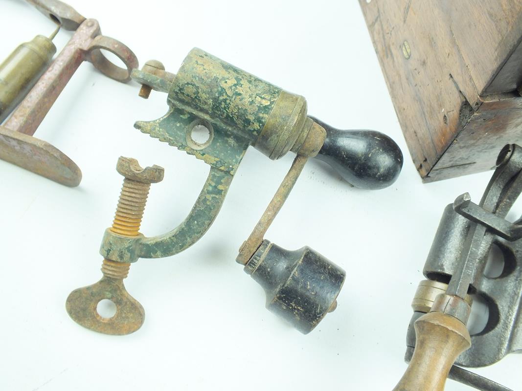 An Erskine patent reloading box, together with four various roll turnover tools. (5) - Image 8 of 9