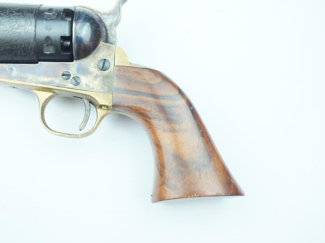 A deactivated .44cal six-shot Italian Black Powder Navy model percussion revolver, 7.5inch sighted - Image 5 of 9