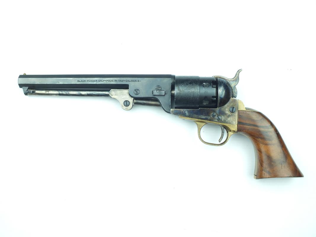 A deactivated .44cal six-shot Italian Black Powder Navy model percussion revolver, 7.5inch sighted - Image 2 of 9