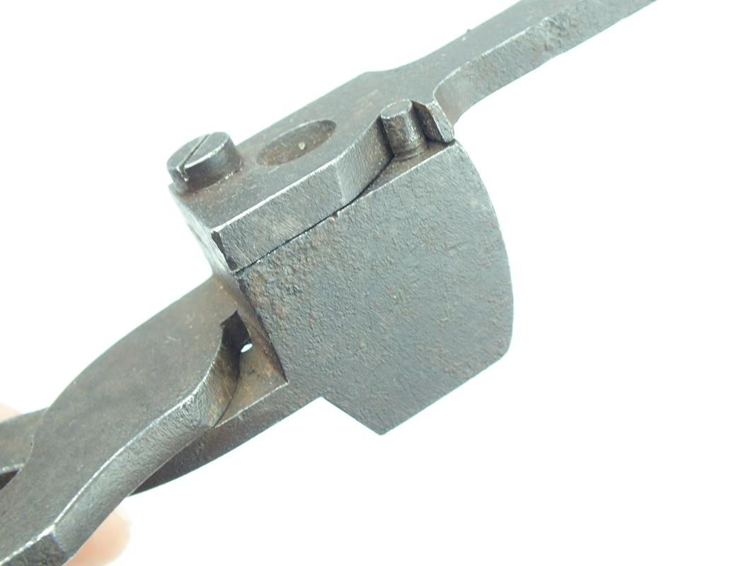 A bullet mould, the steel body stamped RR to one arm, complete with sprue cutter. - Image 3 of 9