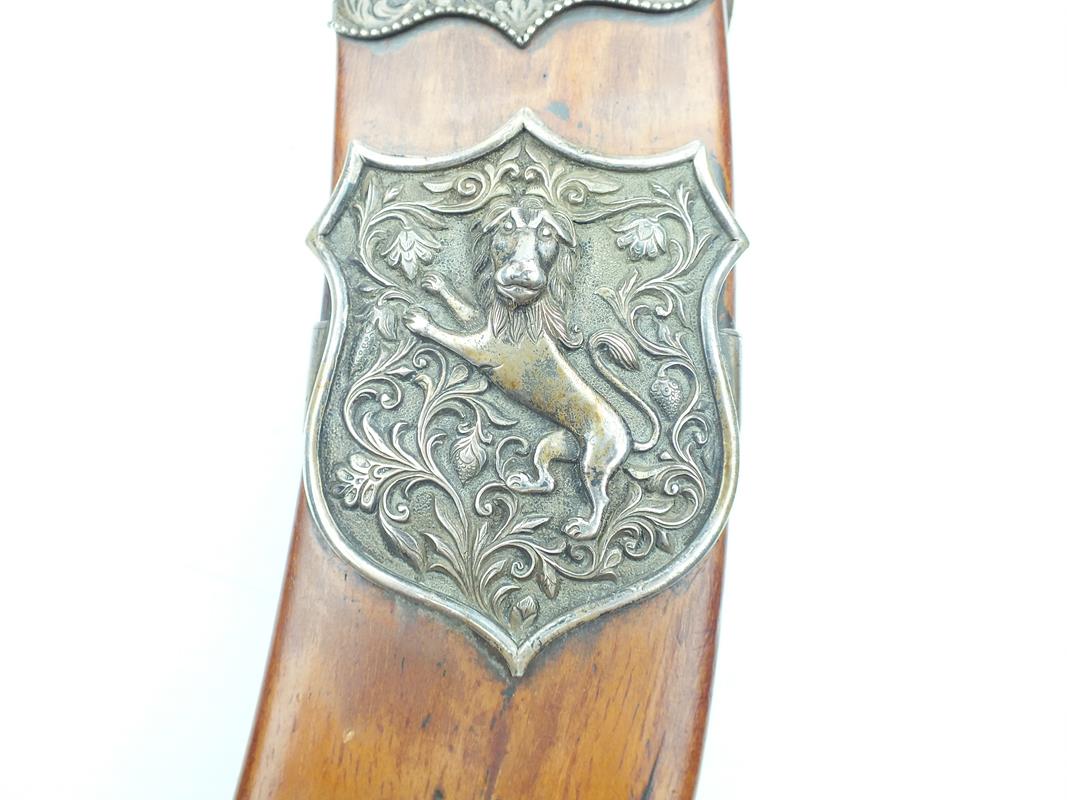 A fine early 20th Century white metal mounted box Kothimora Kukri, 30cm sharply curved blade with - Image 4 of 9