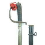 A Victorian Rifle Officer's sword, 83.5cm blade by Henry Wilkinson, serial no. 24657 for 1881 and