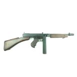 A very good deactivated .45 Thompson SMG, 27cm sighted barrel stamped with the serial no. 493551,