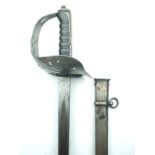 An 1897 Pattern GRI NCO's Sword, 83cm blade by WILKINSON dated 1917, regulation pierced steel hilt