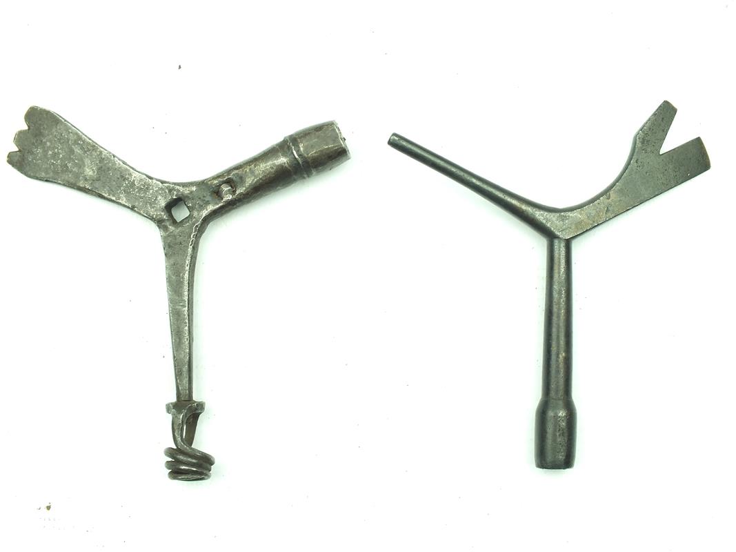 Two various Brunswick Rifle combination tools, the first with spanner aperture, pricker, nipple key, - Image 9 of 9