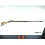 A North European 17th Century English or Dog-lock military musket, 54.5inch two-stage sighted