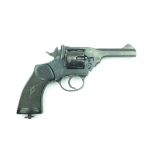A deactivated Webley MKIV .38 revolver, 4inch sighted barrel stamped with the serial no. A13534,