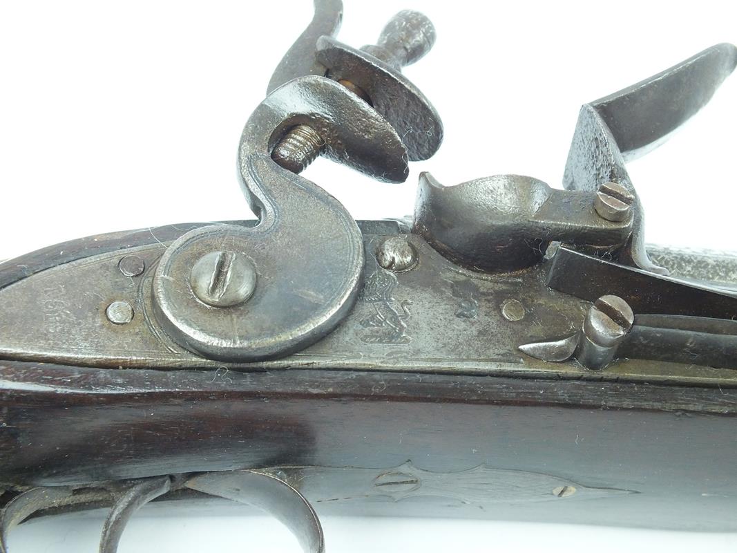 An Indian flintlock sporting gun, 32inch sighted octagonal heavy barrel profusely decorated with - Image 3 of 9