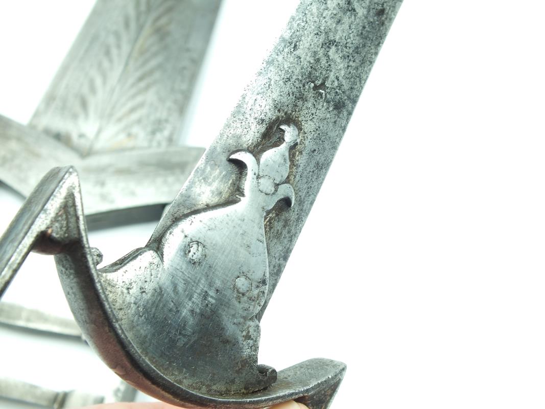 A Scissors Katar, of characteristic form with traces of silver damascene decoration, together with a - Image 9 of 9