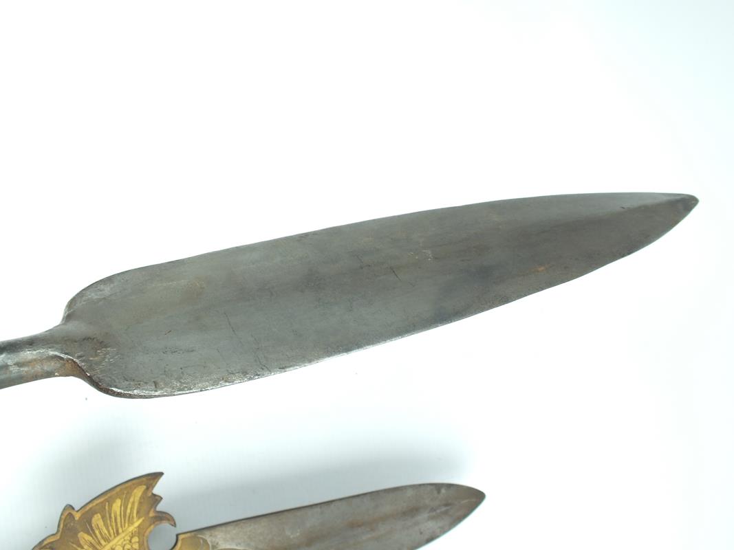 Two 16th Century (?) Pole Arms, all North European, the first, a Glave with 55cm heavy set blade and - Image 3 of 9