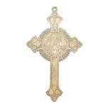 An Imperial Russian Crimean War Chaplain's cross, the copper cross bearing the cypher of the Tsars