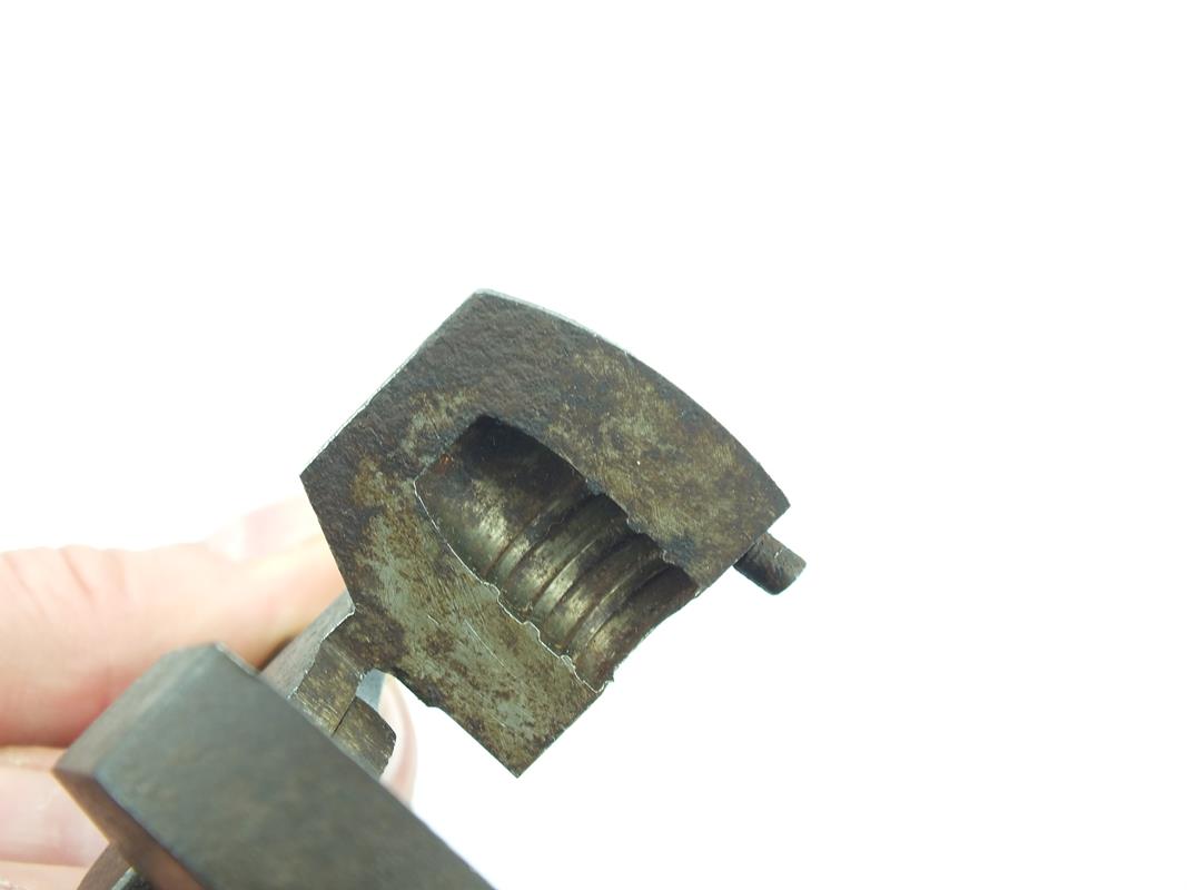 A bullet mould, the steel body stamped RR to one arm, complete with sprue cutter. - Image 9 of 9