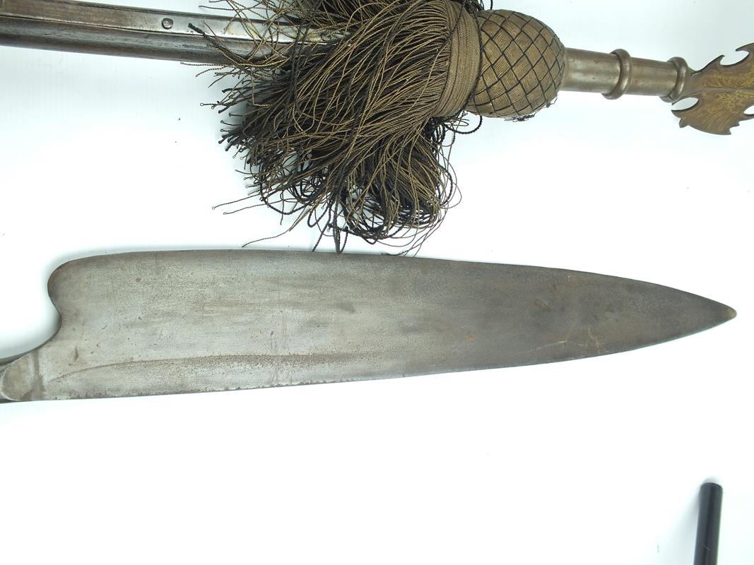 Two 16th Century (?) Pole Arms, all North European, the first, a Glave with 55cm heavy set blade and - Image 8 of 9