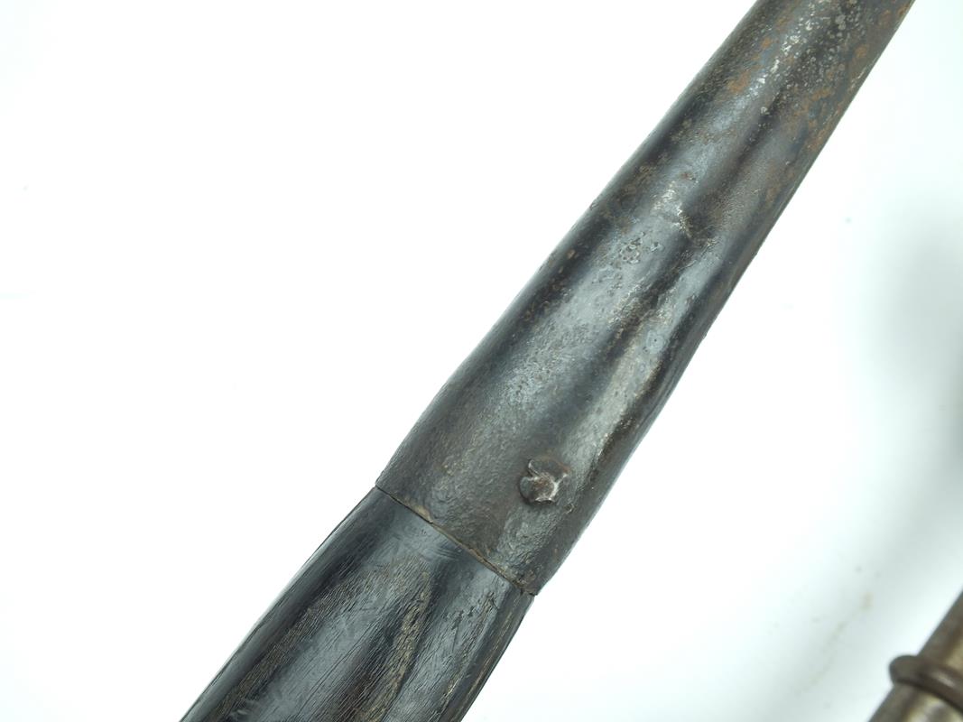 Two 16th Century (?) Pole Arms, all North European, the first, a Glave with 55cm heavy set blade and - Image 4 of 9