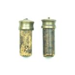 Two .577 Enfield muzzle stops, each with turned and machined brass tops and cork bodies. (2)