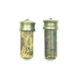 Two .577 Enfield muzzle stops, each with turned and machined brass tops and cork bodies. (2)