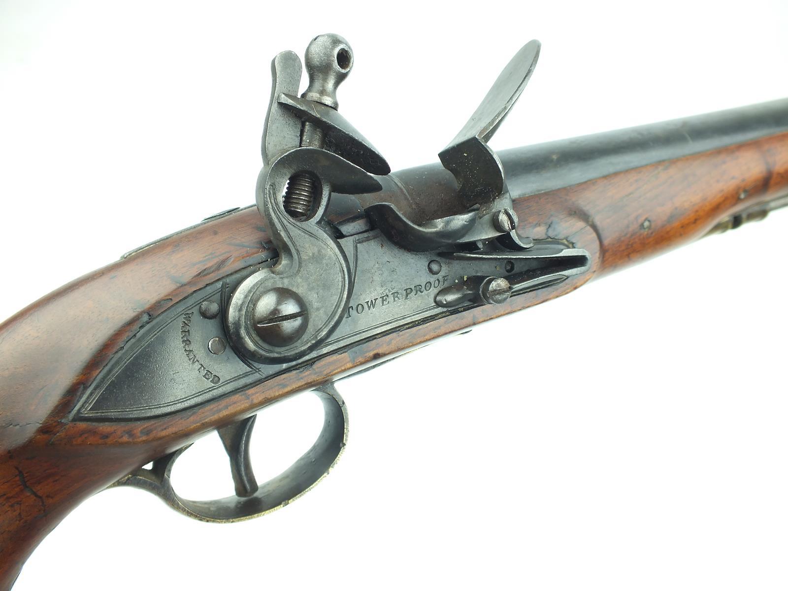 A flintlock Heavy Dragoon service pistol of musket bore, 9inch barrel, border engraved lock - Image 3 of 8