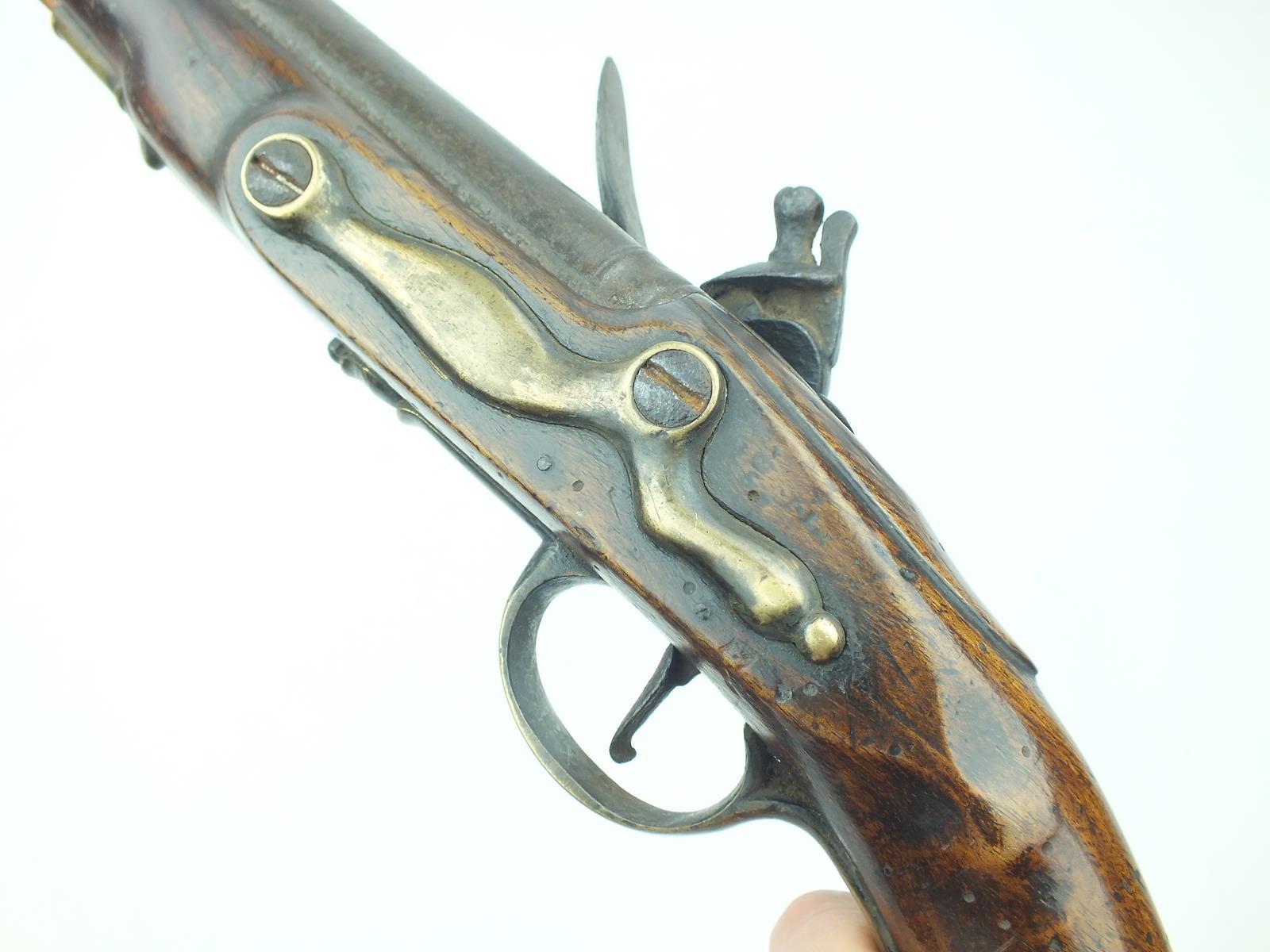 A Dublin Castle flintlock Light Dragoon pistol of carbine bore, 9inch slightly swamped barrel, - Image 4 of 10