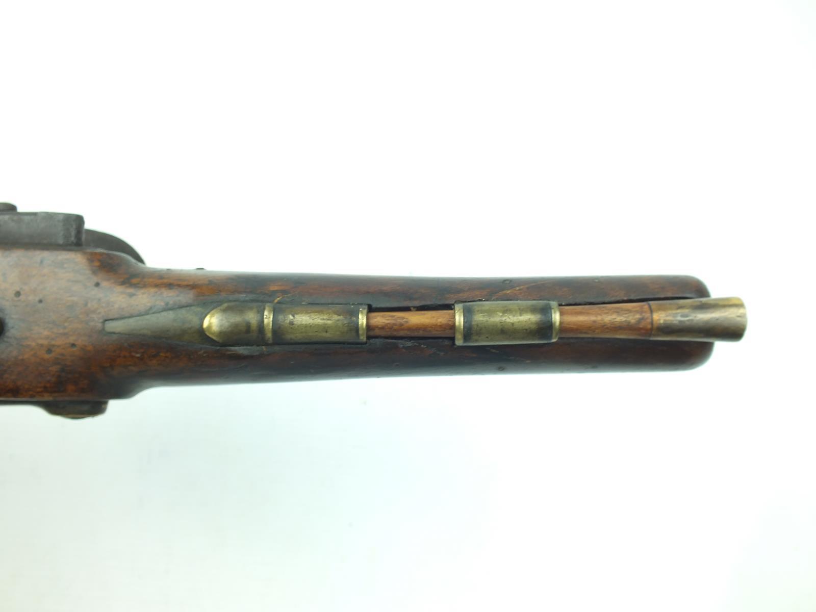 A Dublin Castle flintlock Light Dragoon pistol of carbine bore, 9inch slightly swamped barrel, - Image 5 of 10