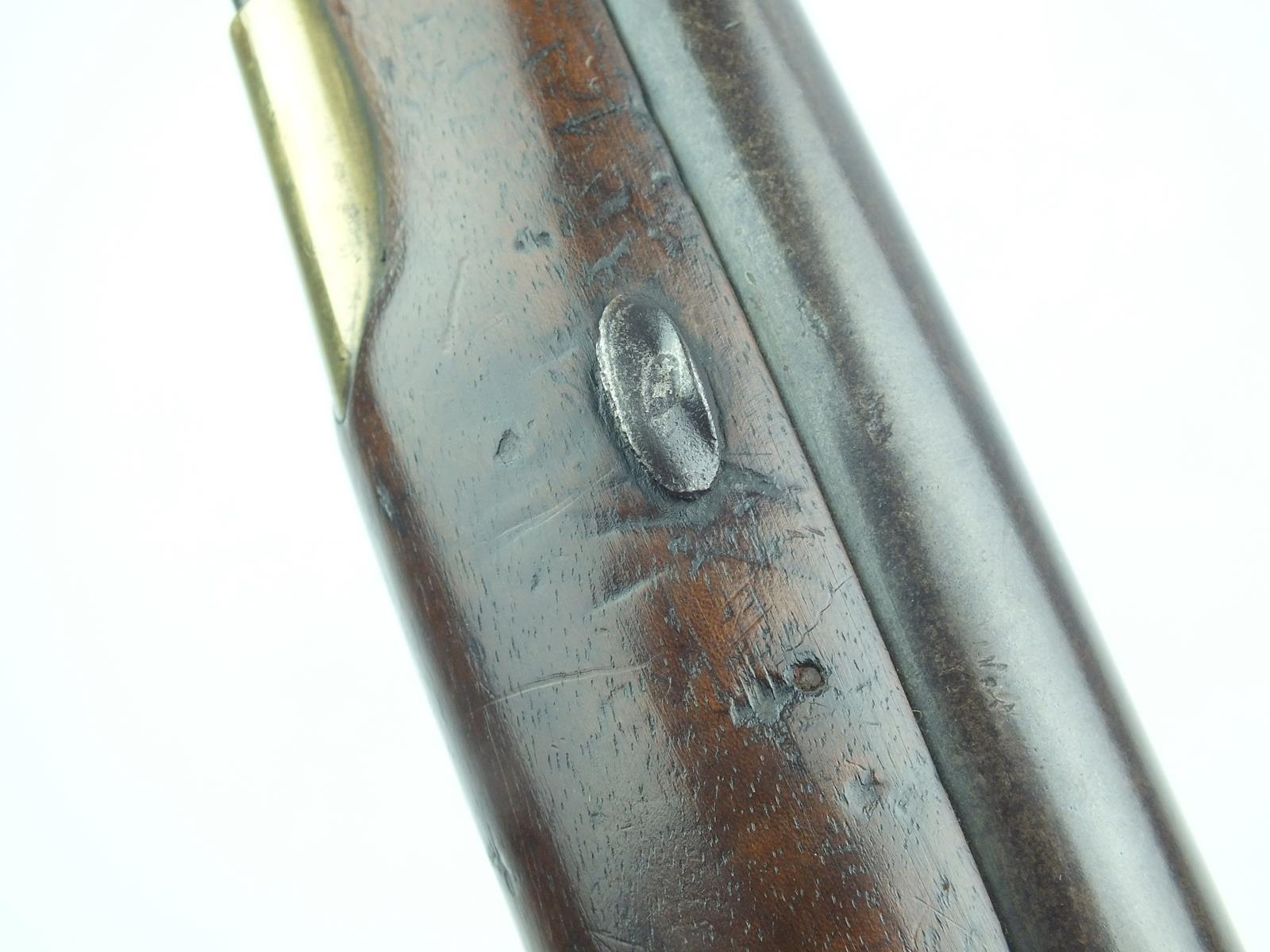 An Irish .577 double barrelled percussion Officer's or howdah pistol by Trulock & Harris, 6inch - Image 9 of 9