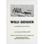 Exhibition Advertising Poster Willi Geiger