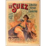 Advertising Poster Cigarette Le Suez France
