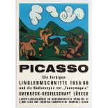 Exhibition Advertising Poster Picasso Linocuts