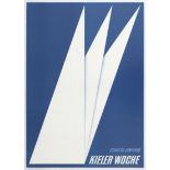 Advertising Poster Sailing Kieler Woche 1968