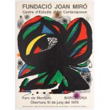 Exhibition Poster Joan Miro 1975, Barcelona