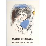 Advertising Exhibition Poster Chagall Hamburg 1966