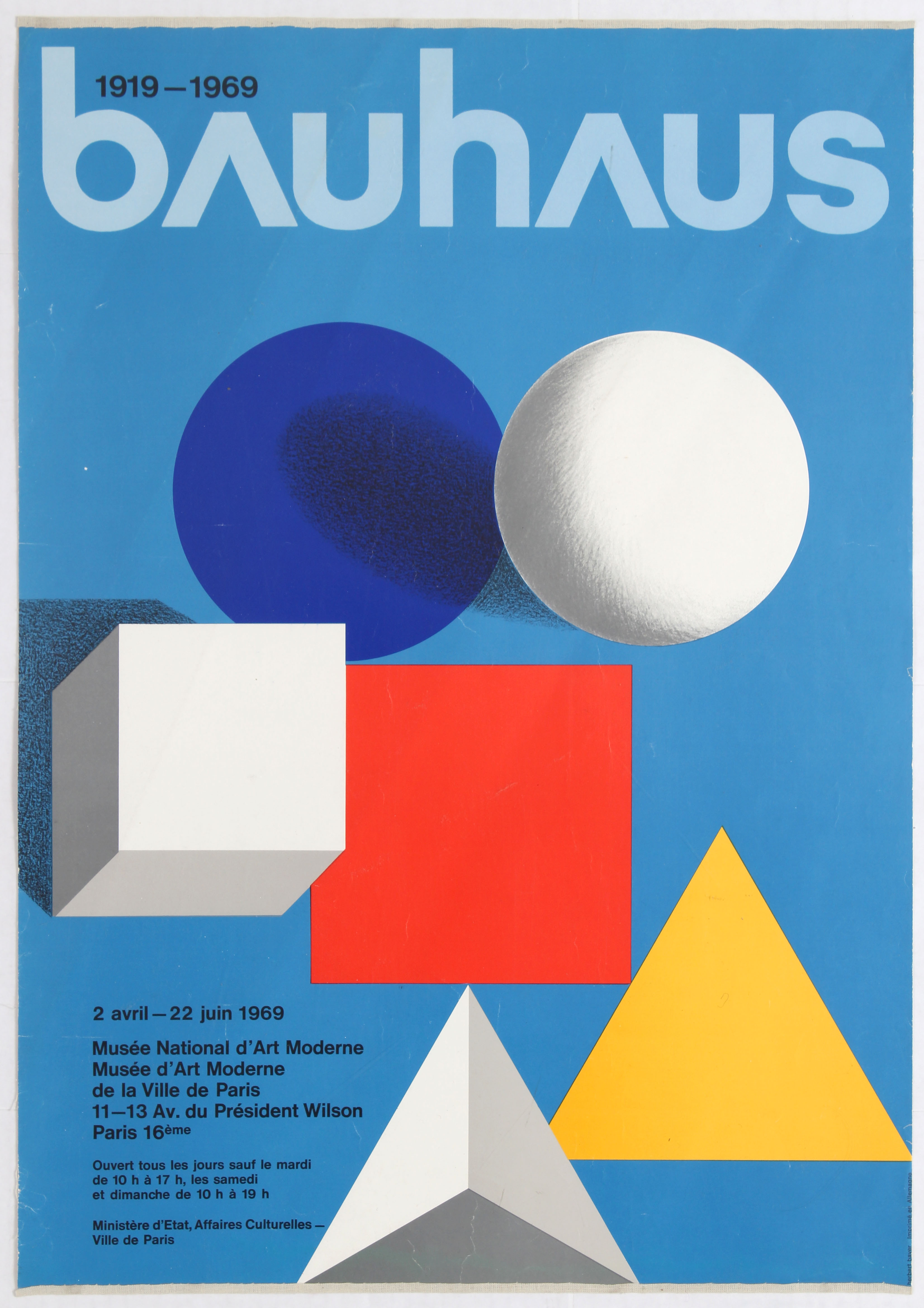 Exhibition Advertising Poster 50 years of Bauhaus