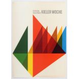 Advertising Poster Sailing Kieler Woche 1963