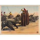 Advertising Poster Circus Fairground Elephants