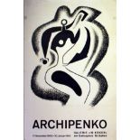 Advertising Poster Archipenko Exhibition Avant Garde