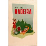 Travel Poster Visit Madeira Portugal