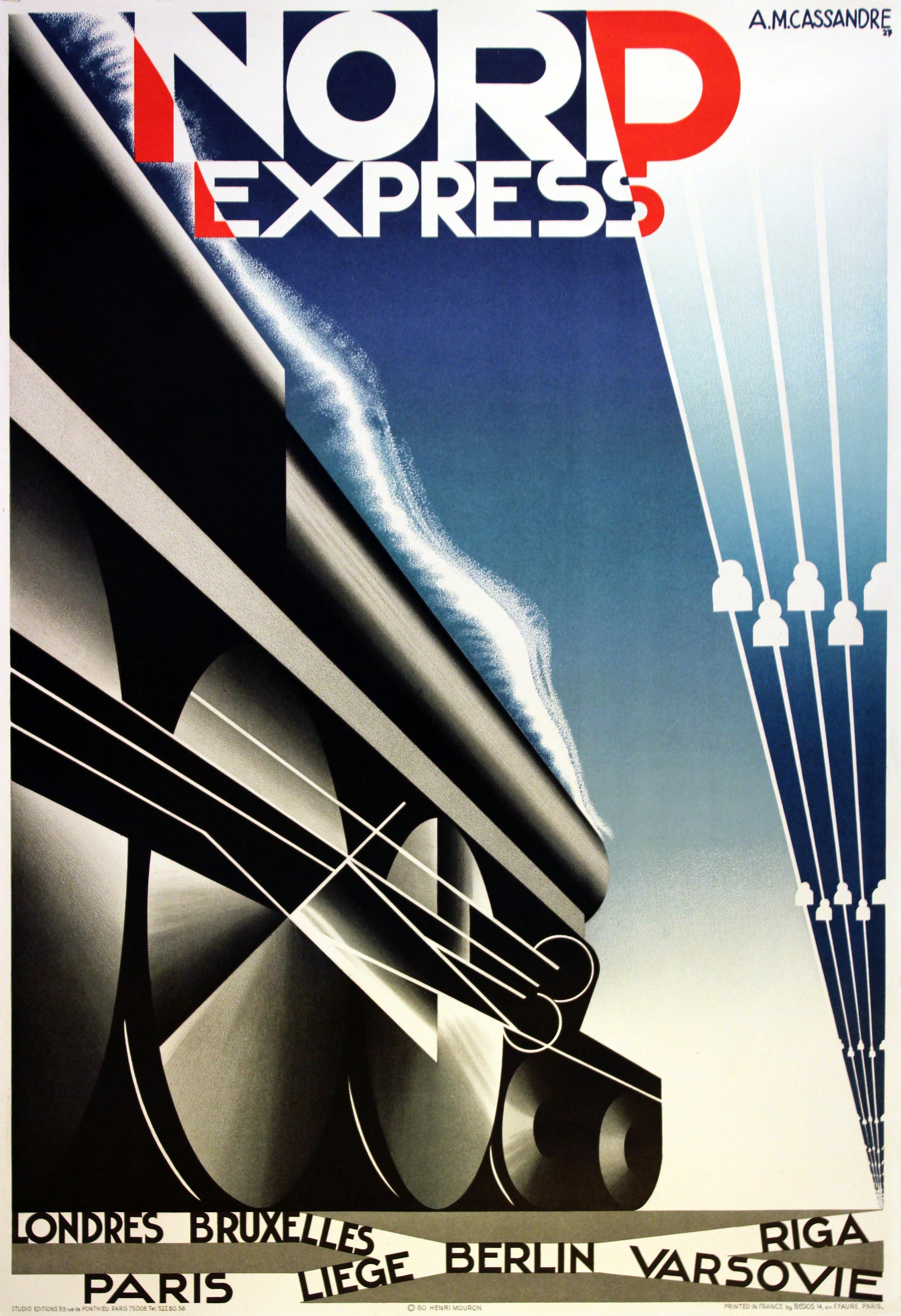 Advertising Poster Nord Express by Cassandre