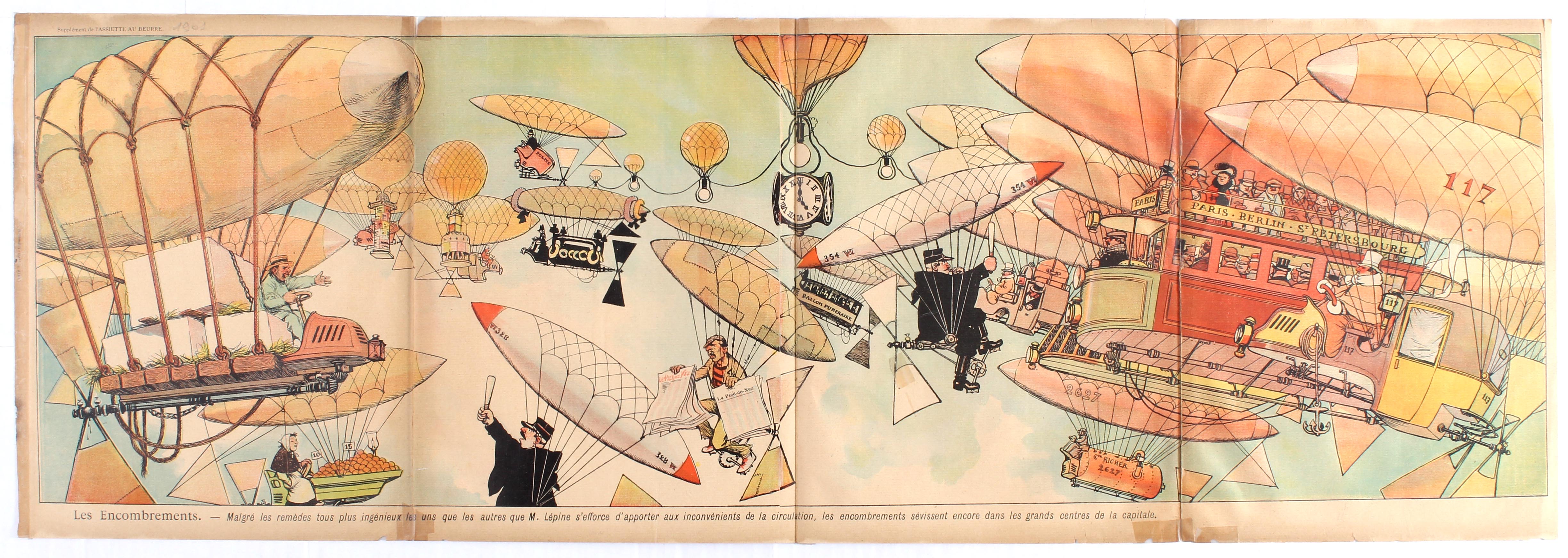 Advertising Poster Zeppelin Early Aviation