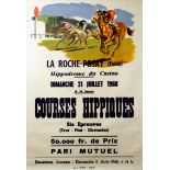 Sport Posters Horse Racing, La Roche-Posay, 1968