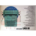 Advertising Poster Olivetti Linea 88 Modernist