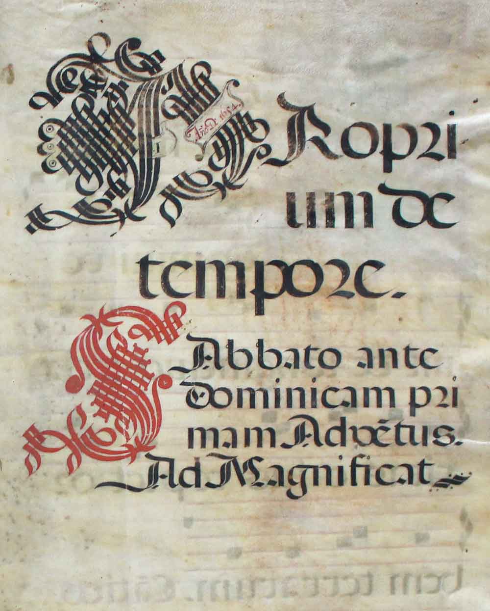 Antiphonar. Lateinische Notenhandschrift auf Pergament, wohl Spanien, dat. 1654. Imp.Fol. Mit 5