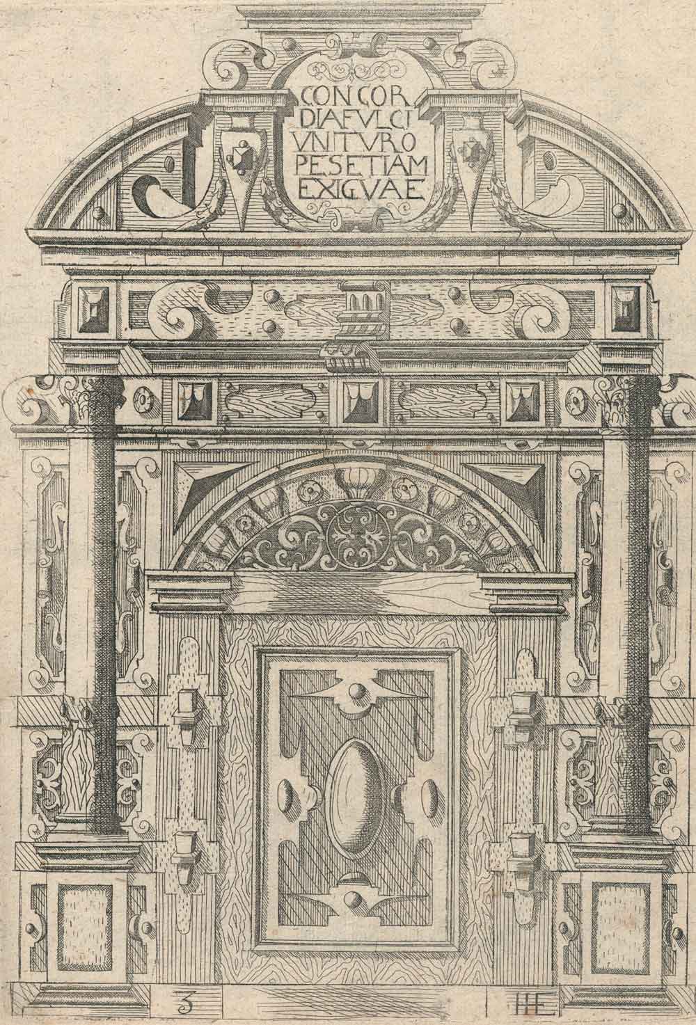 (Ebelmann,J.J. Architectura Lehr und Kunstbuch... Köln, J.Bussemecher 1599 oder 1600). Fol. 15 ( - Image 3 of 5