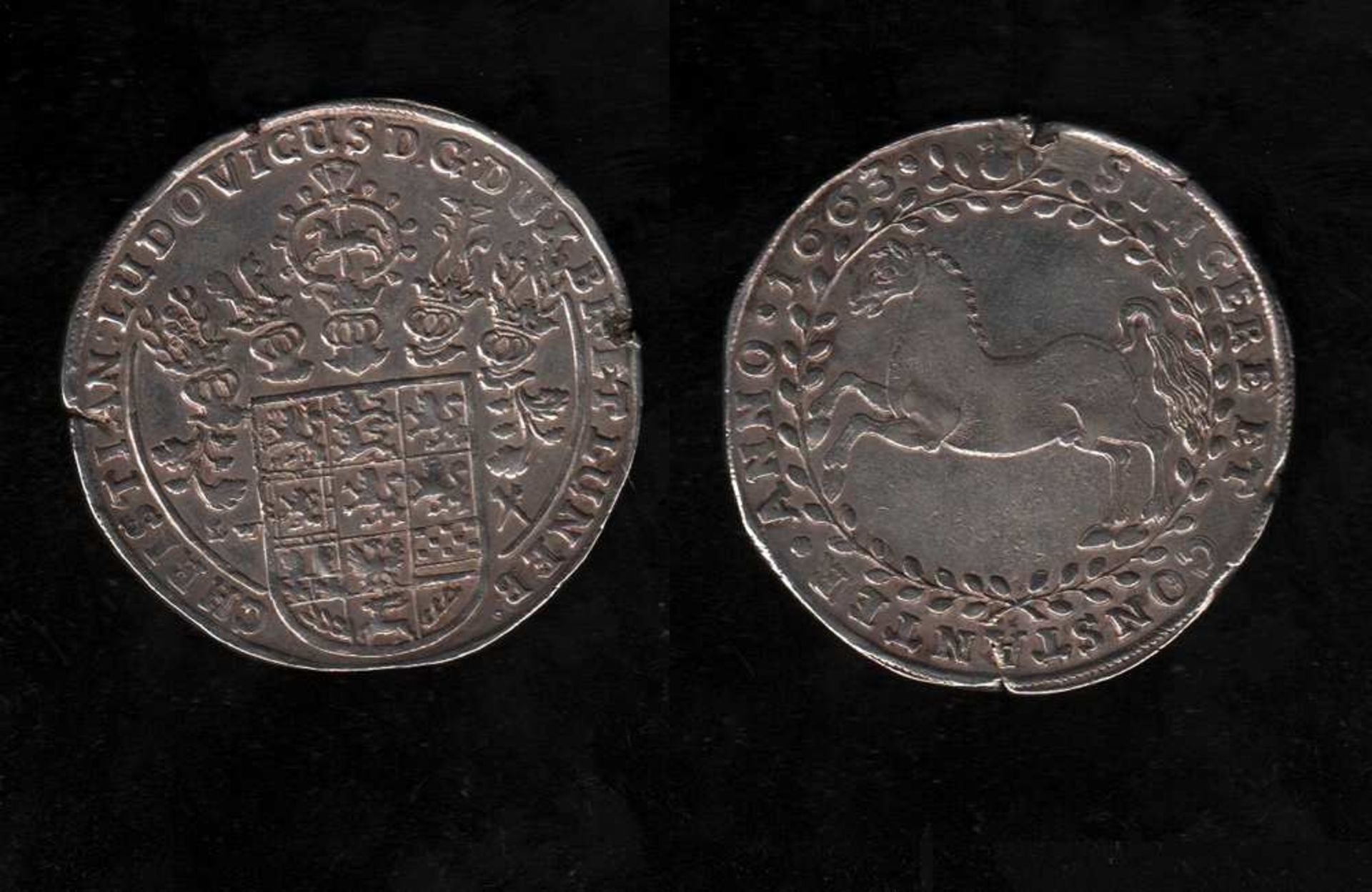 # Hannover. Silbermünze. 1 Taler. Christian Ludwig, Herzog zu Braunschweig und Lüneburg (1622 -